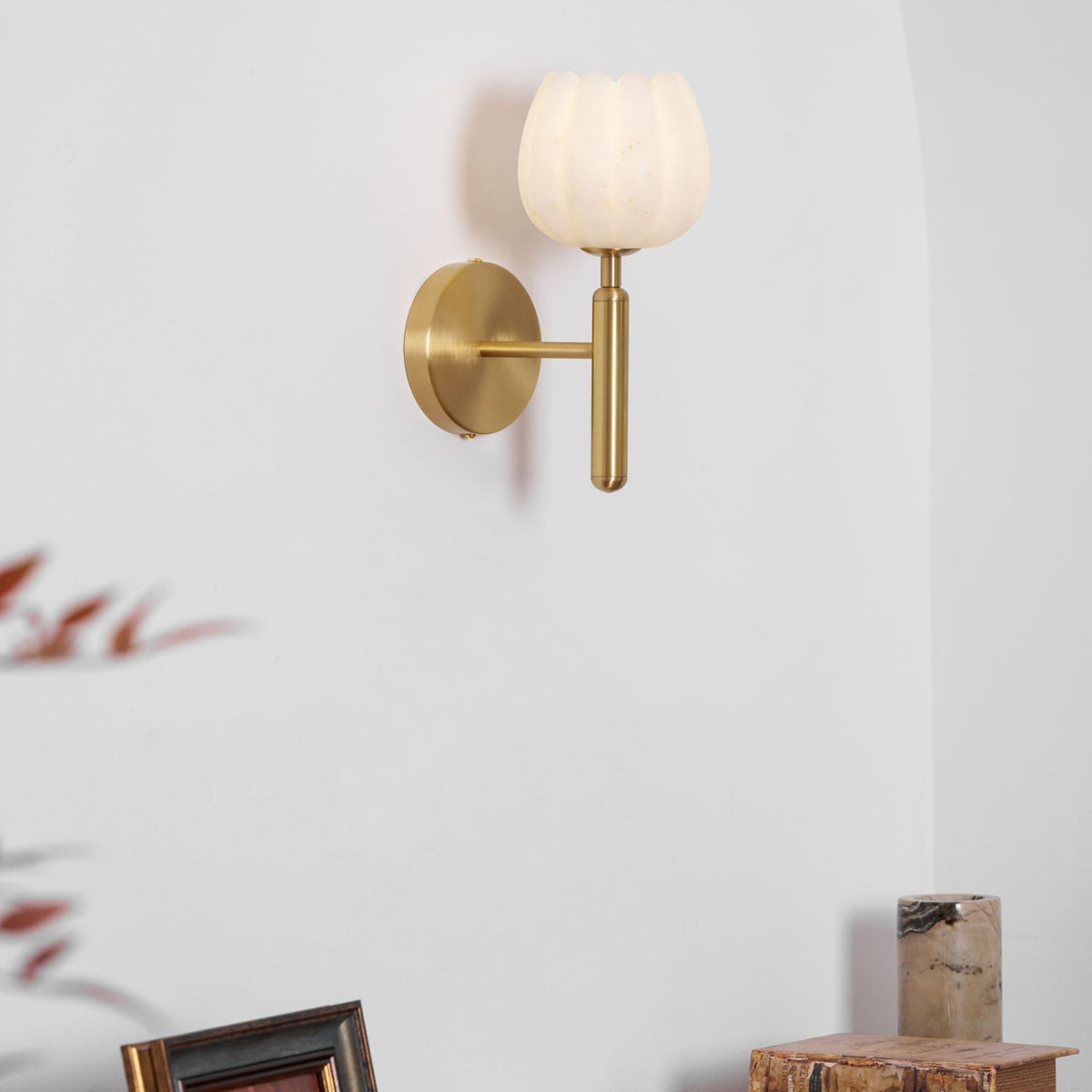 Contemporary Iron and Glass Wall Light With Dual Color Temperature — Greenwich Home & Living