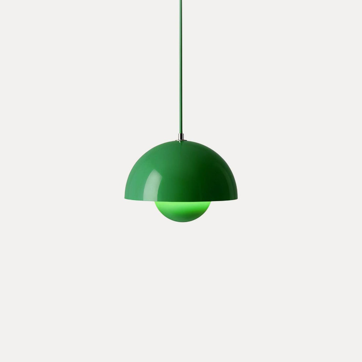 Modern Metal Pendant Light With Adjustable Color Temperature in Green — Greenwich Home & Living