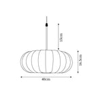 Modern Silk Fabric Pendant Light With Adjustable Color Temperature — Greenwich Home & Living
