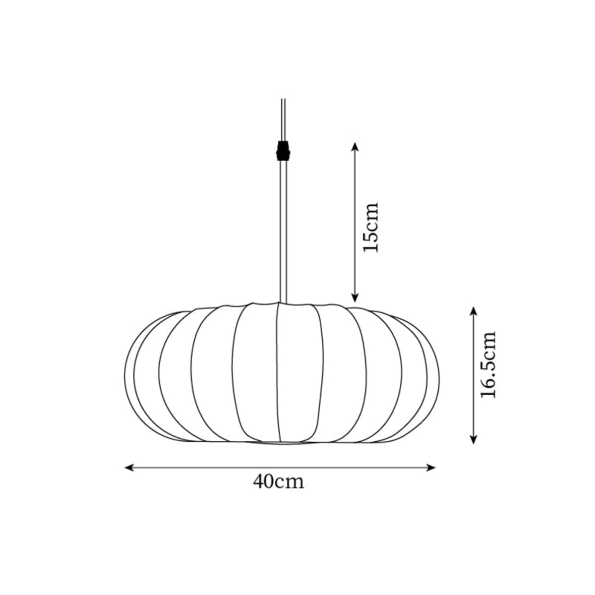 Modern Silk Fabric Pendant Light With Adjustable Color Temperature — Greenwich Home & Living