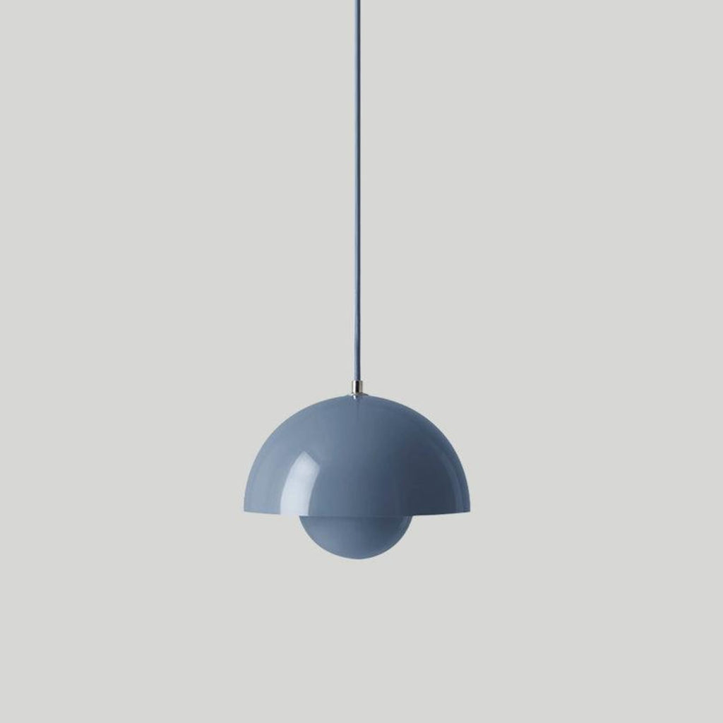 Modern Metal Pendant Light With Adjustable Color Temperature in Stone Blue — Greenwich Home & Living