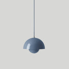 Modern Metal Pendant Light With Adjustable Color Temperature in Stone Blue — Greenwich Home & Living