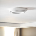Minimalist Metal Flush Mount Ceiling Light With Bright Daylight LED — Greenwich Home & Living