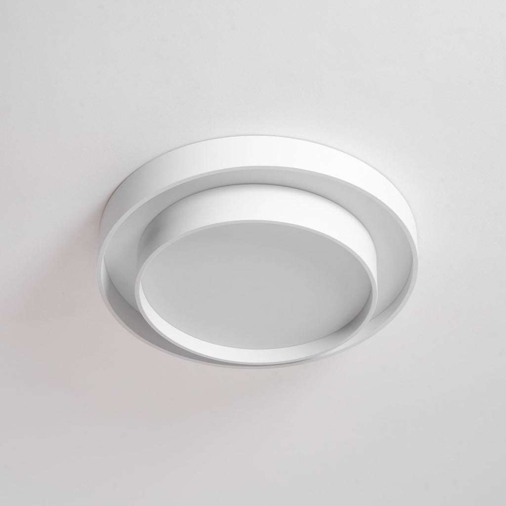 Minimalist Metal Flush Mount Ceiling Light With Bright Daylight LED — Greenwich Home & Living