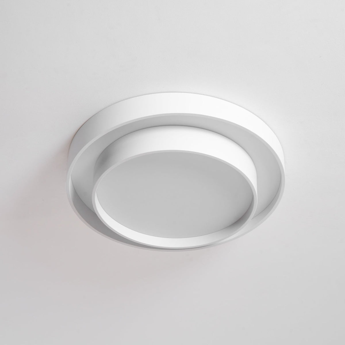Minimalist Metal Flush Mount Ceiling Light With Bright Daylight LED — Greenwich Home & Living