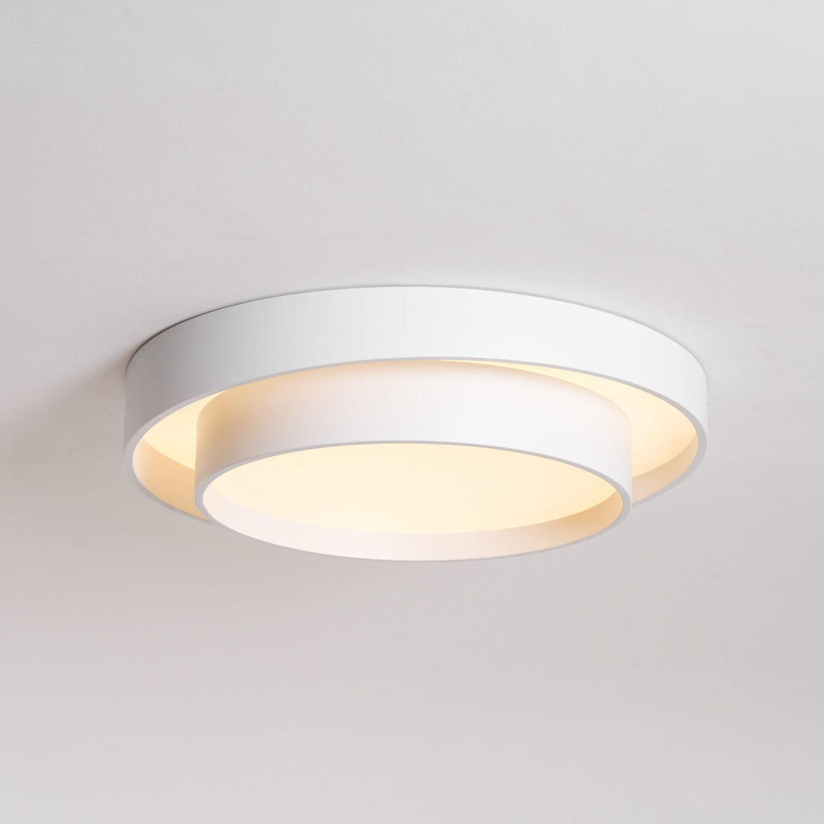 Minimalist Metal Flush Mount Ceiling Light With Bright Daylight LED — Greenwich Home & Living