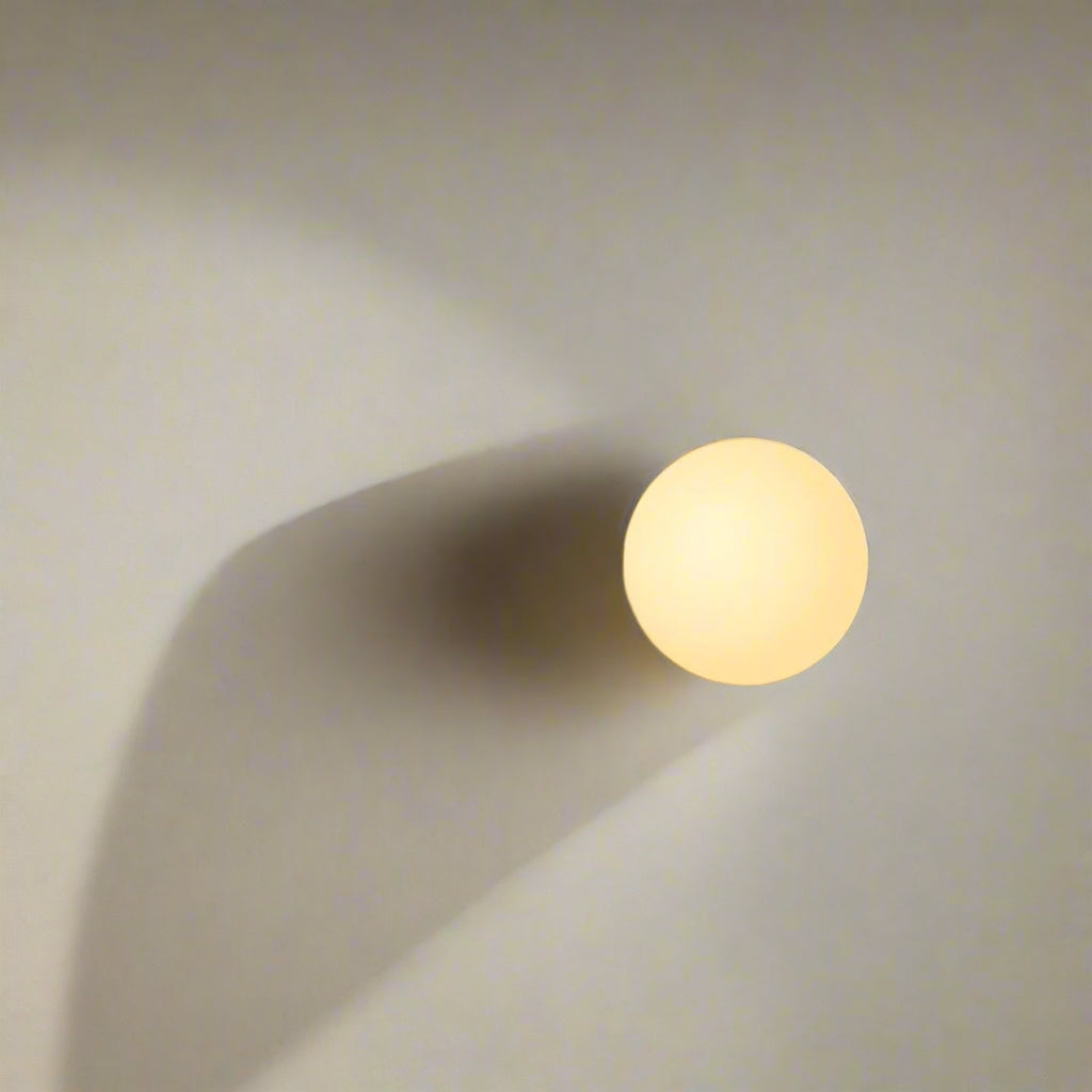 Minimalist Glass Wall Light With Warm White Glow — Greenwich Home & Living