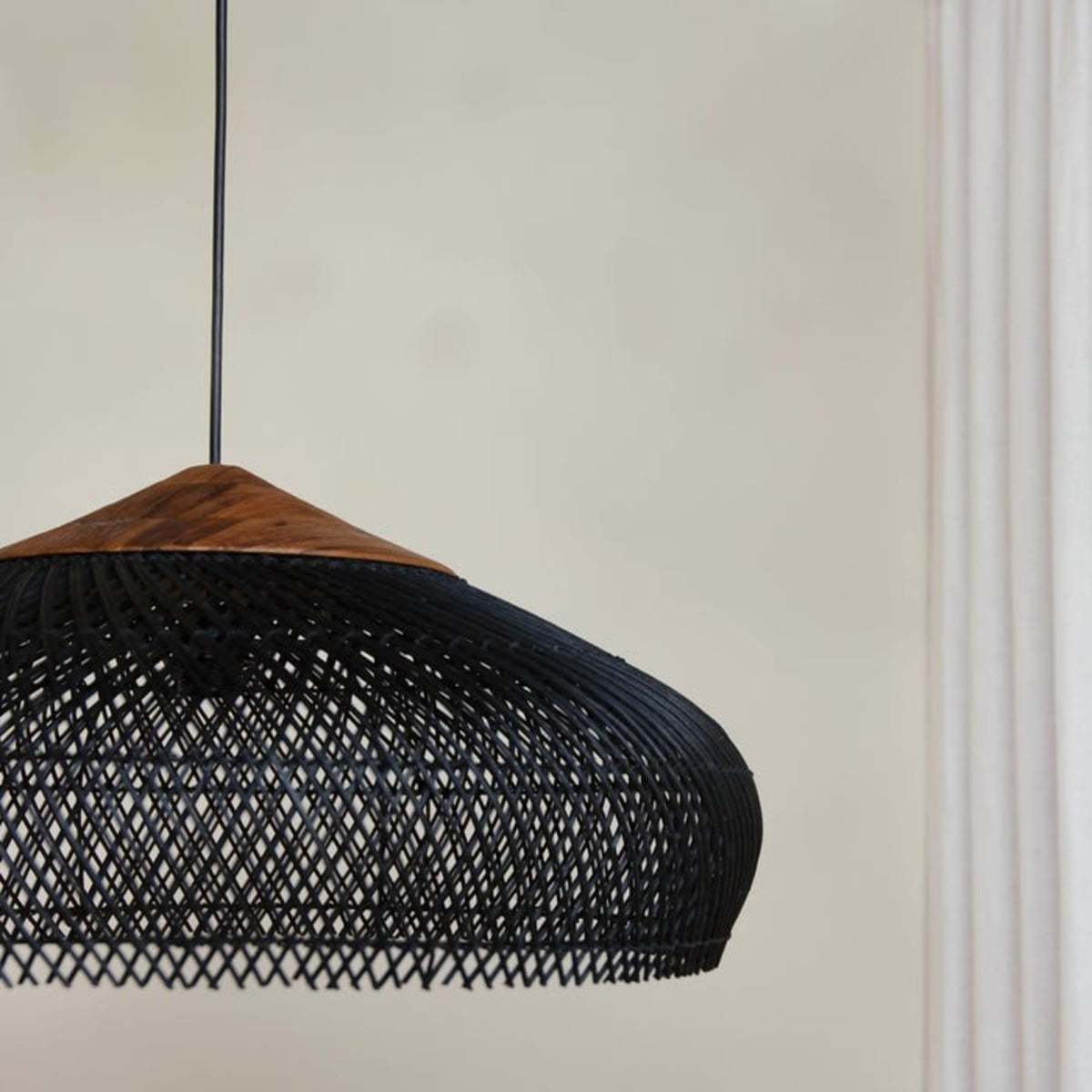 Bohemian Rattan Woven Pendant Light With Warm Glow for Dining Room — Greenwich Home & Living