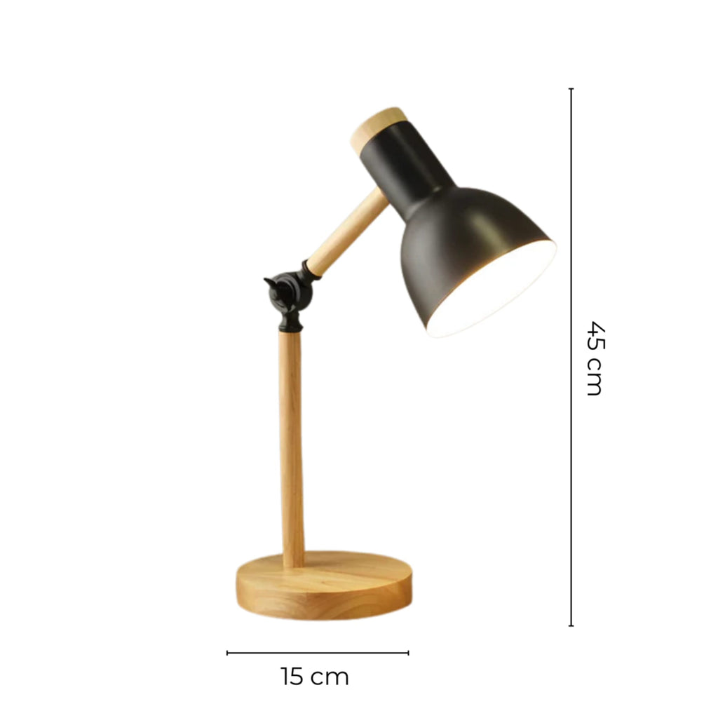 Scandinavian Wood Table Lamp With Three-Color Dimmable Light — Greenwich Home & Living