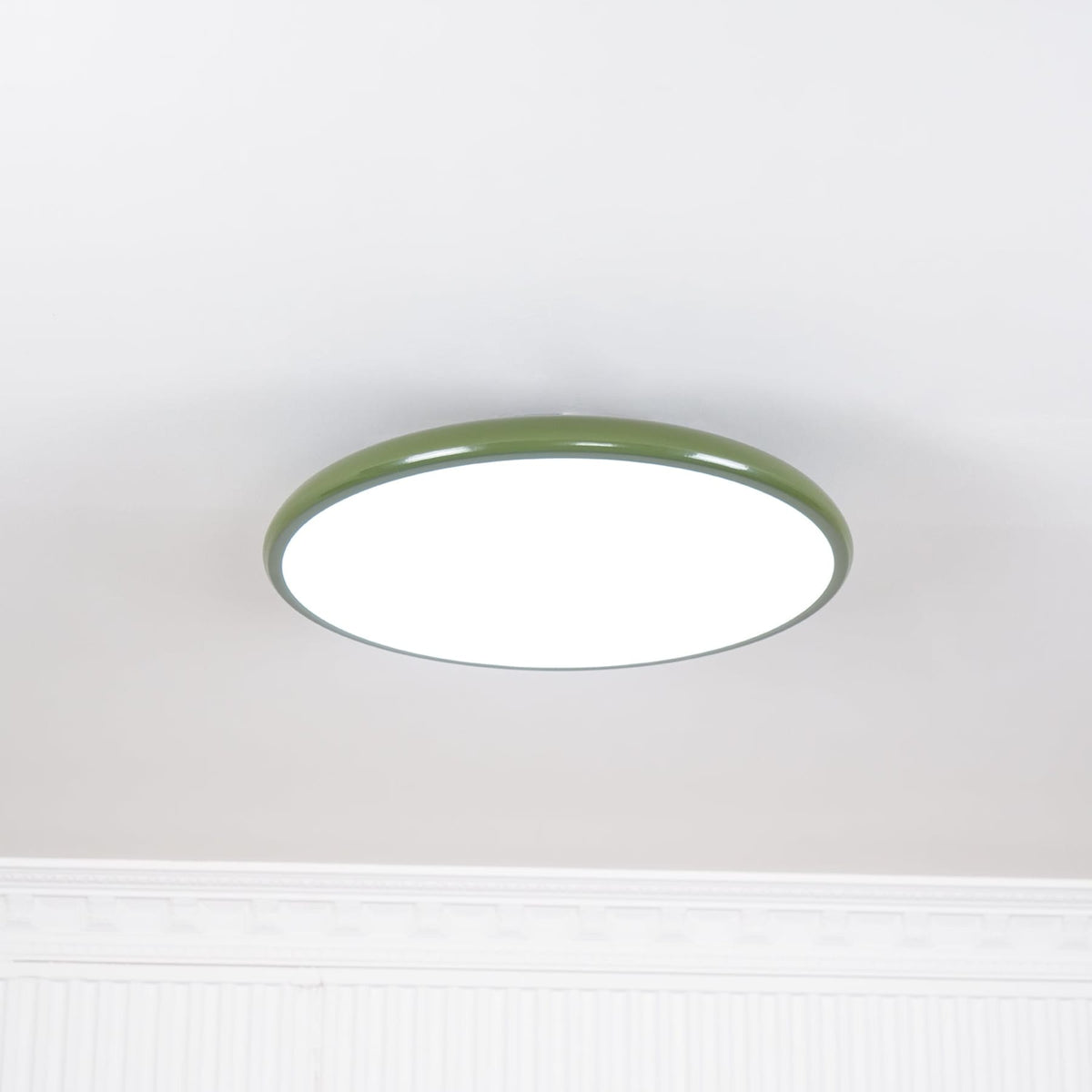Retro Metal Semi-Flush Mount Ceiling Light With Three-Color Light — Greenwich Home & Living