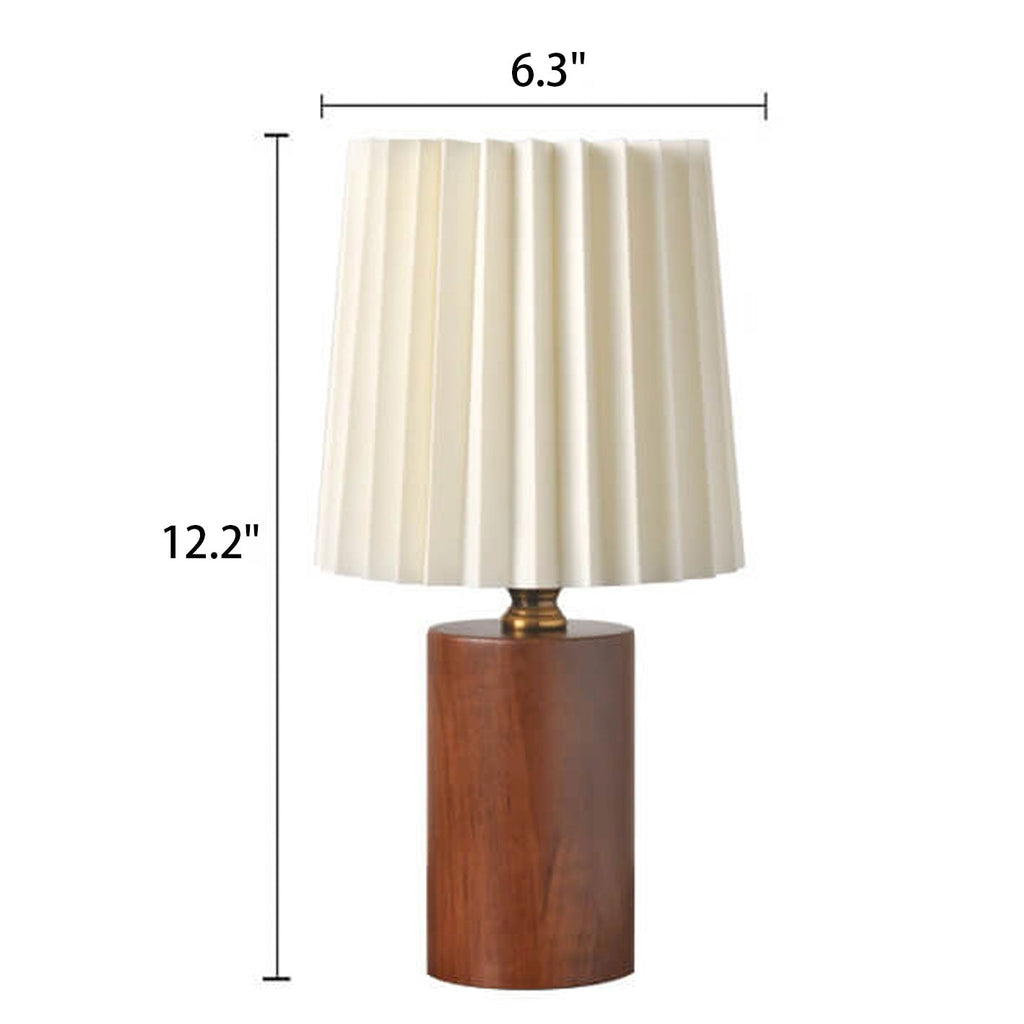 Modern Wood Table Lamp With Warm LED Glow — Greenwich Home & Living