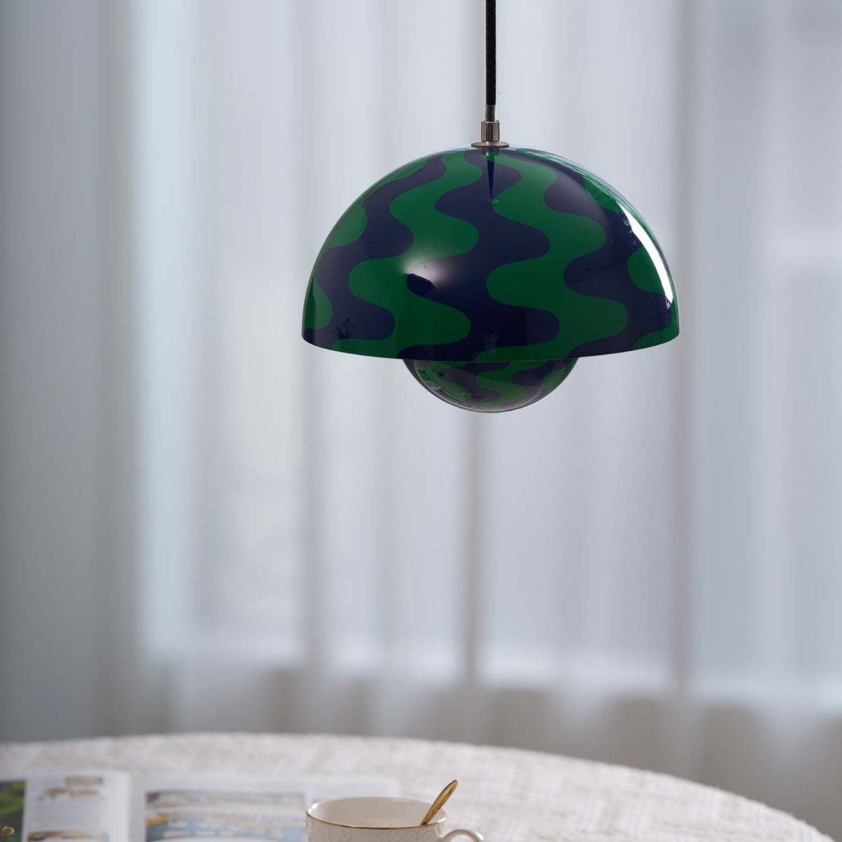 Modern Metal Pendant Light With Adjustable Color Temperature — Greenwich Home & Living