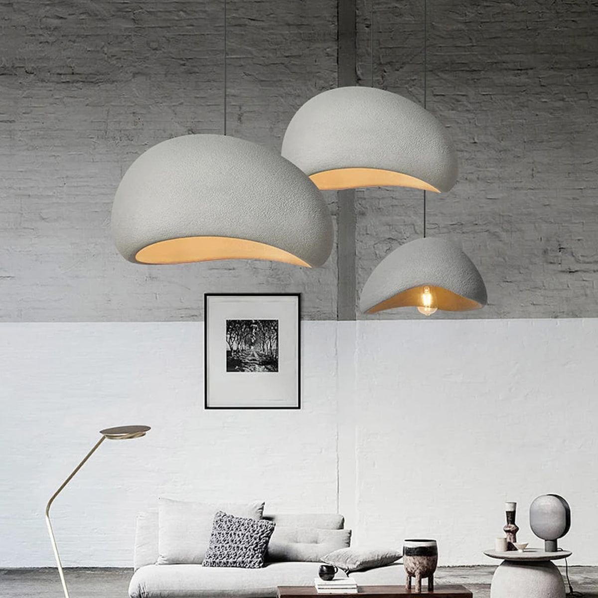 Minimalist Polystyrene Pendant Light for Living Room and Dining Room — Greenwich Home & Living