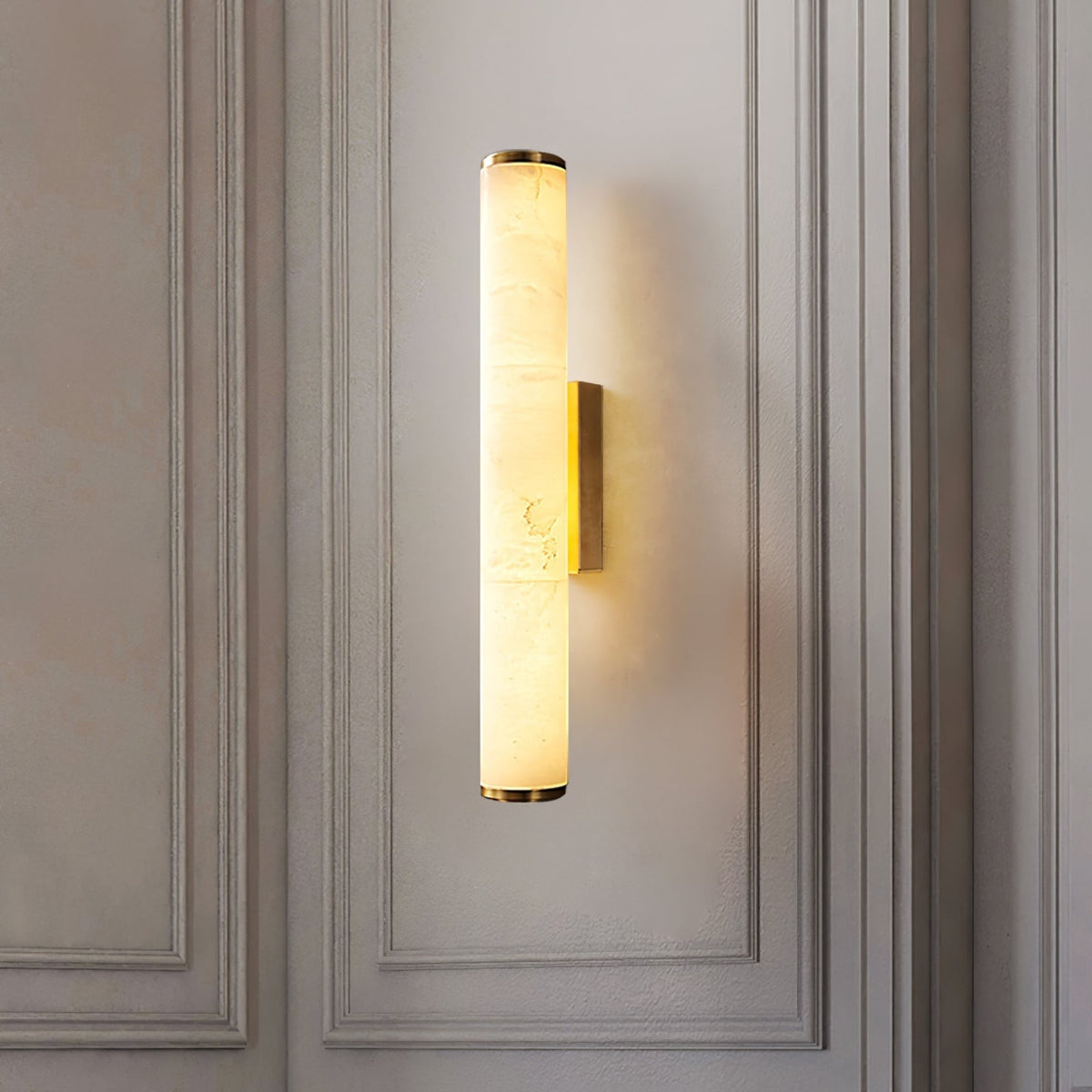 Contemporary Copper and Marble Wall Light for Living Room and Bedroom — Greenwich Home & Living