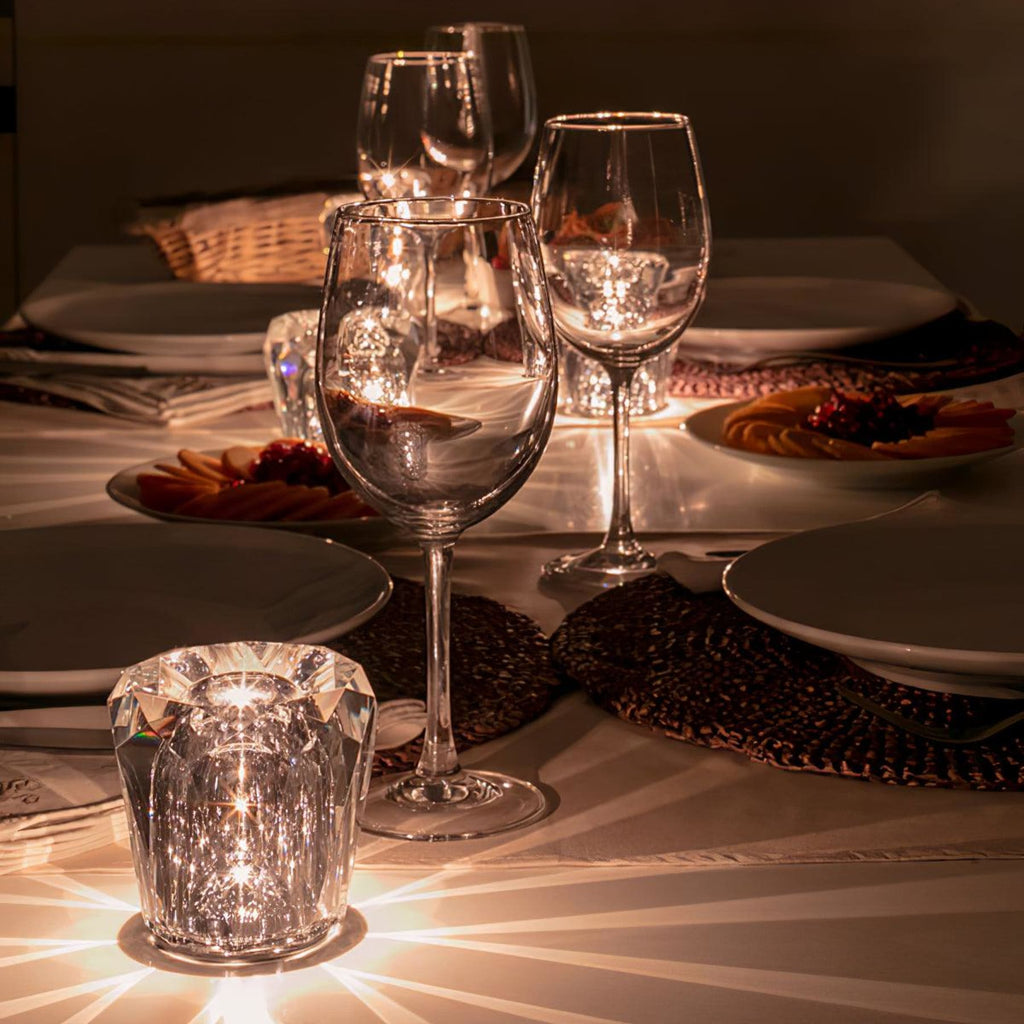 Modern Crystal Table Lamp With Warm Glow For Living Room and Bedroom — Greenwich Home & Living