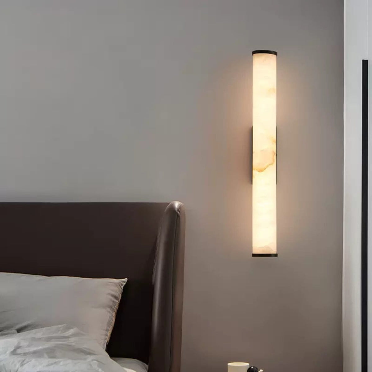 Contemporary Copper and Marble Wall Light for Living Room and Bedroom — Greenwich Home & Living