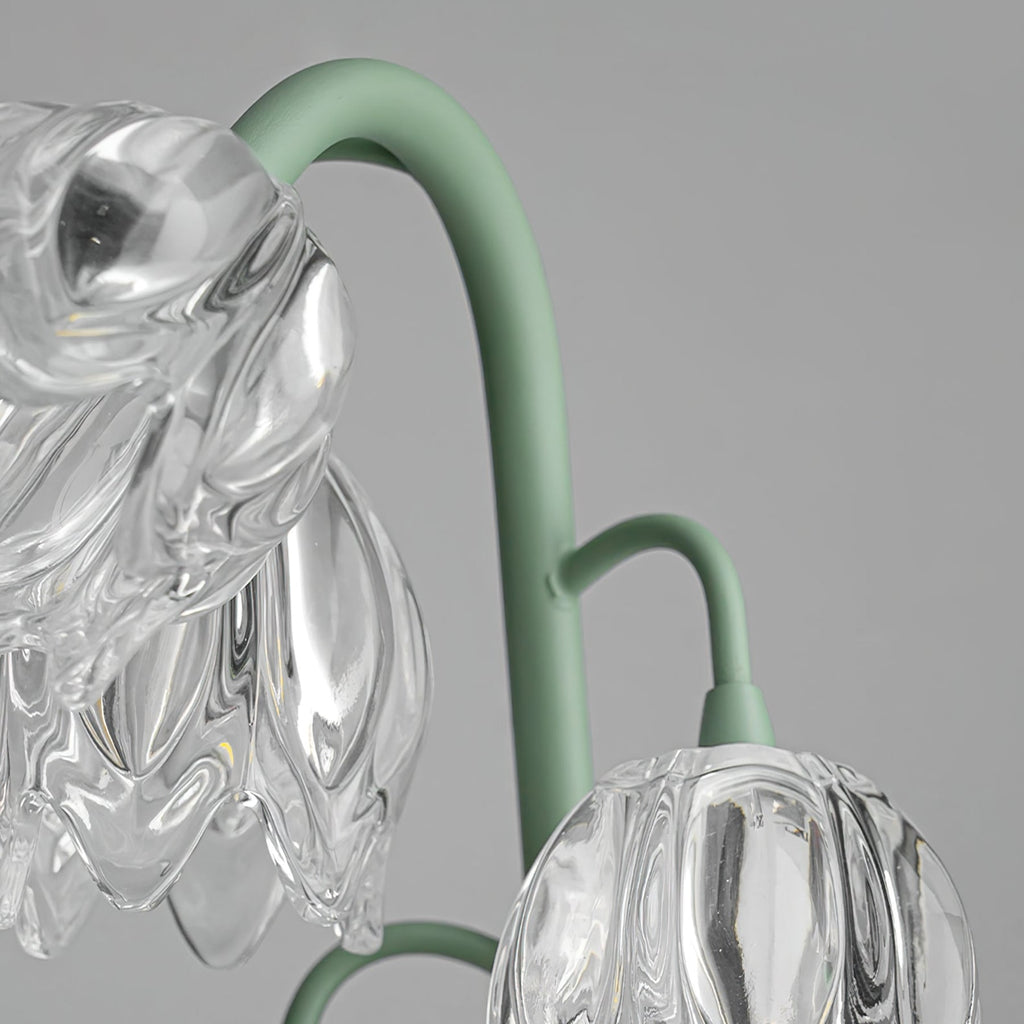 Contemporary Glass Table Lamp With USB Power for Living Room and Bedroom — Greenwich Home & Living