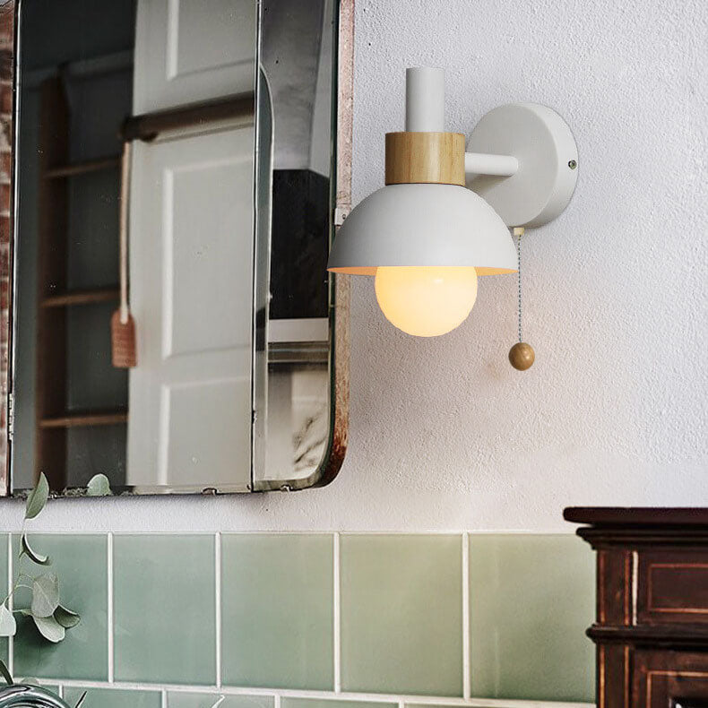Modern Iron Wall Sconce for Living Room and Bedroom in Sand White — Greenwich Home & Living