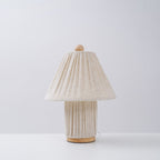 Modern Fabric Table Lamp With Warm White Glow — Greenwich Home & Living