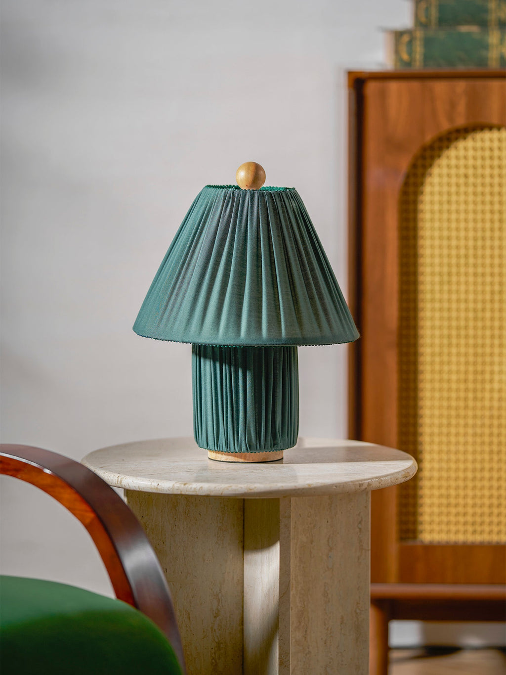 Modern Fabric Table Lamp With Warm White Glow — Greenwich Home & Living