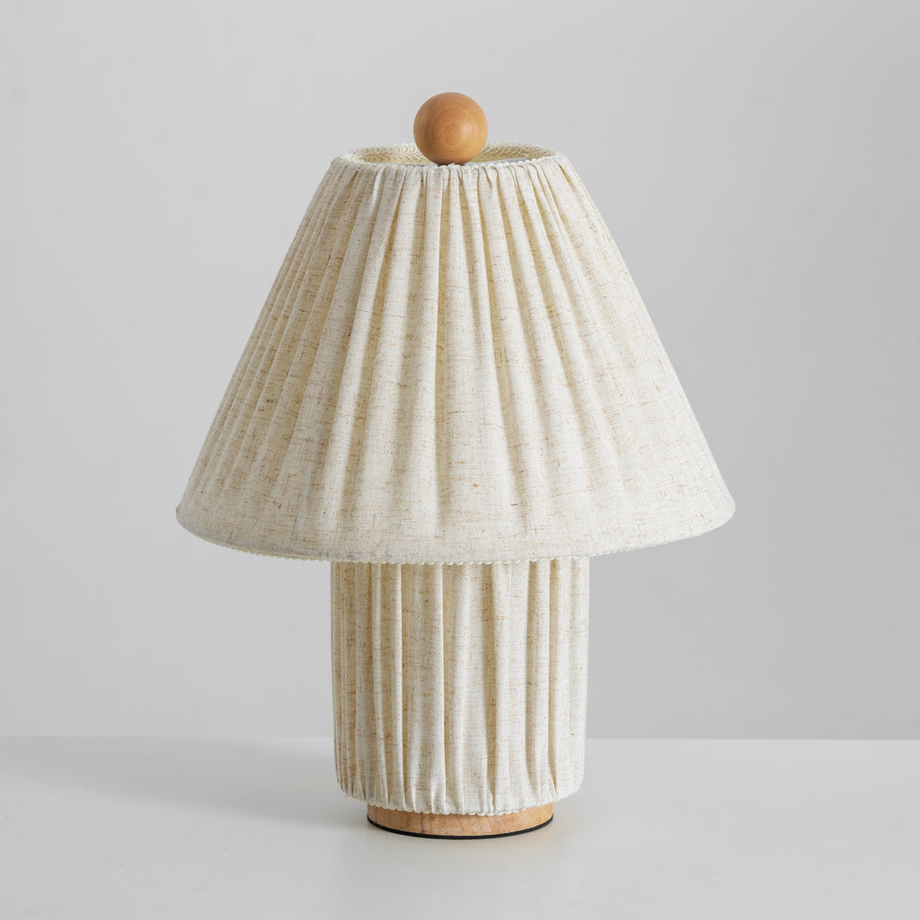 Modern Fabric Table Lamp With Warm White Glow — Greenwich Home & Living