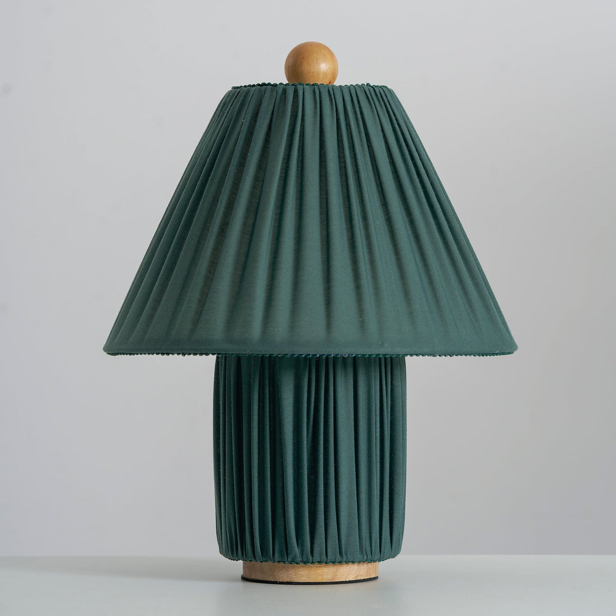 Modern Fabric Table Lamp With Warm White Glow — Greenwich Home & Living