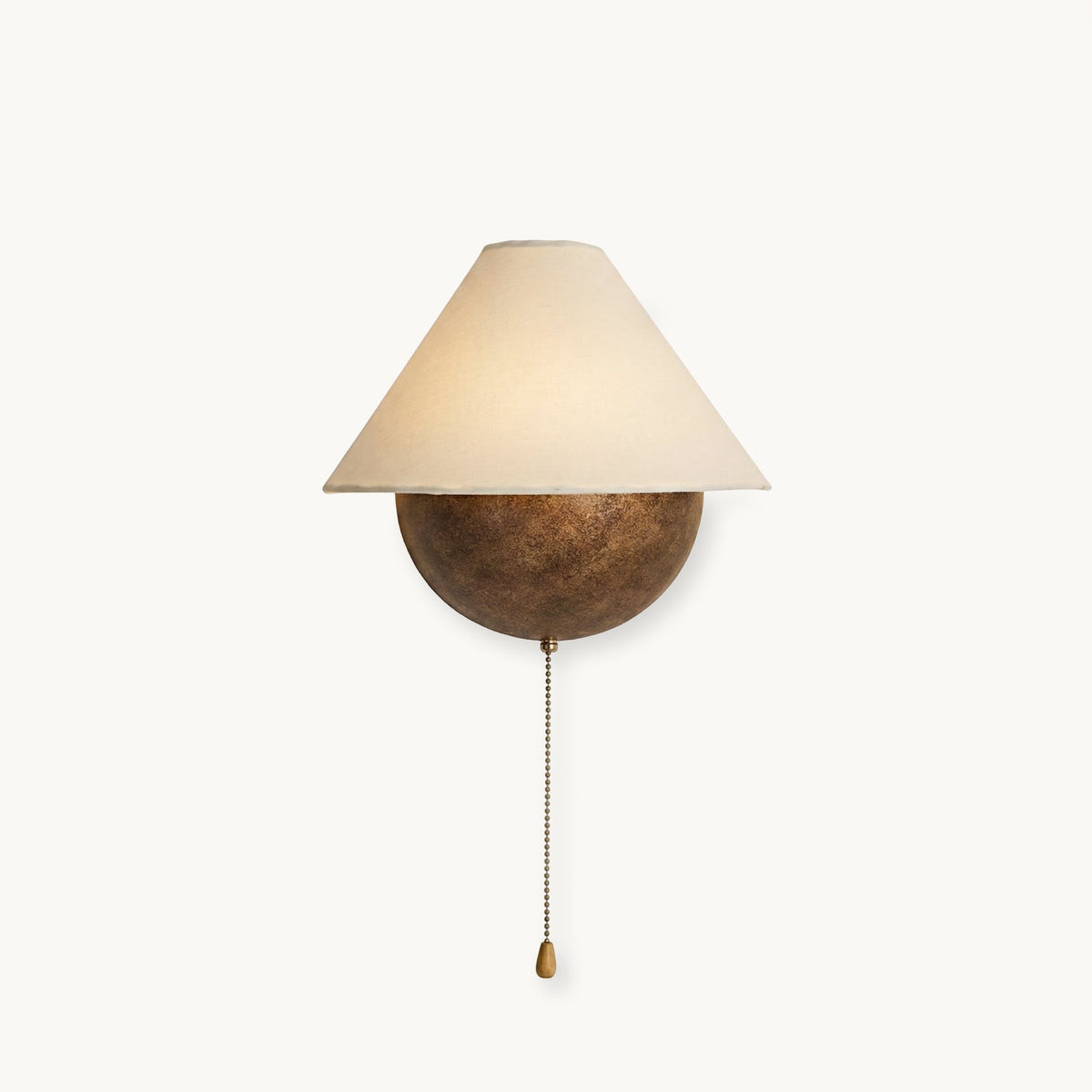 Transitional Travertine Wall Sconce With Warm Dimmable Glow — Greenwich Home & Living