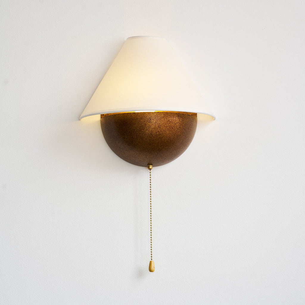 Transitional Travertine Wall Sconce With Warm Dimmable Glow — Greenwich Home & Living