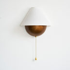 Transitional Travertine Wall Sconce With Warm Dimmable Glow — Greenwich Home & Living