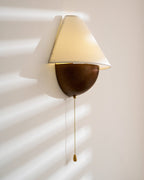 Transitional Travertine Wall Sconce With Warm Dimmable Glow — Greenwich Home & Living