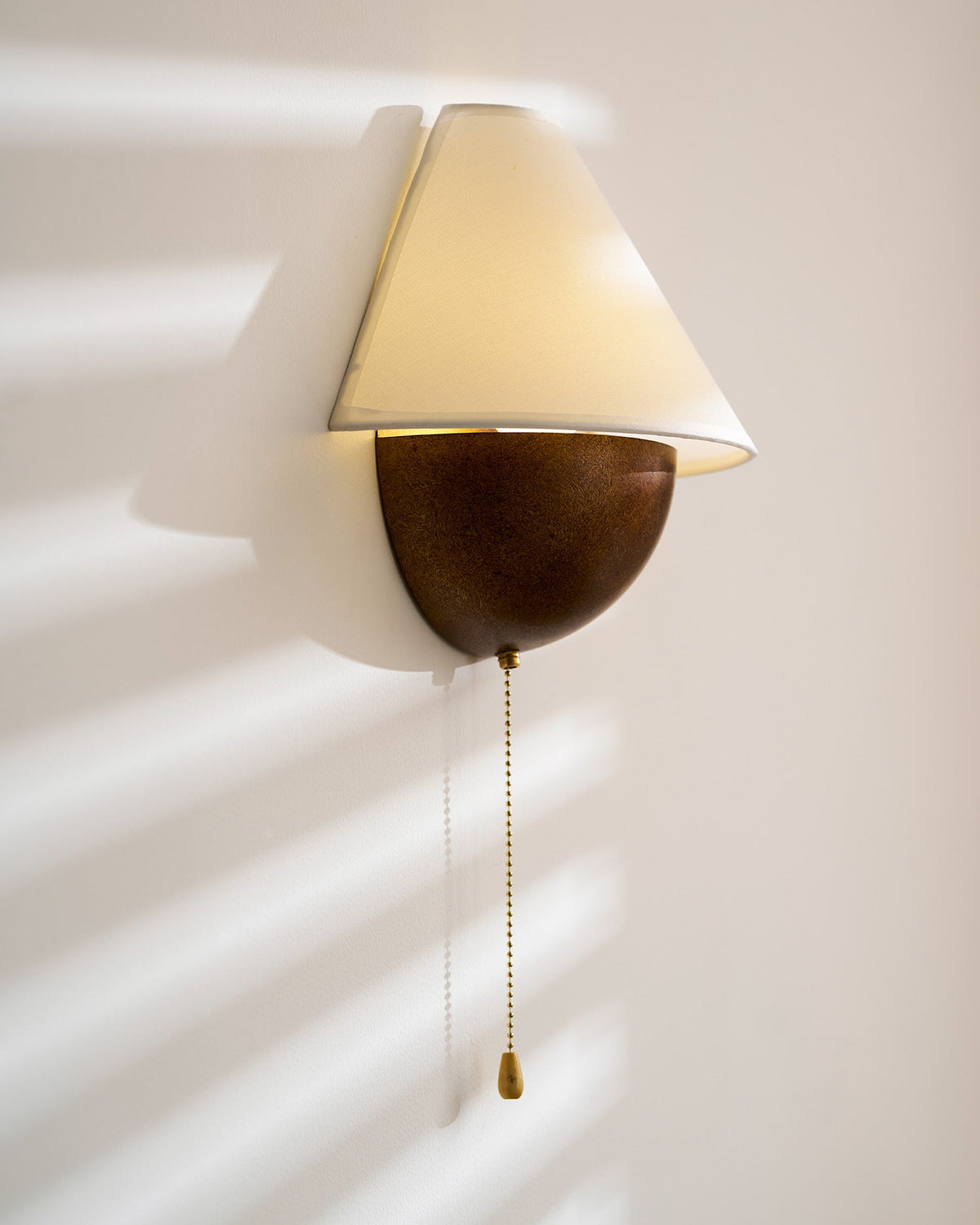 Transitional Travertine Wall Sconce With Warm Dimmable Glow — Greenwich Home & Living