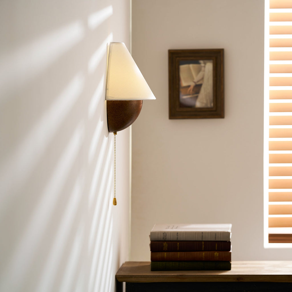 Transitional Travertine Wall Sconce With Warm Dimmable Glow — Greenwich Home & Living