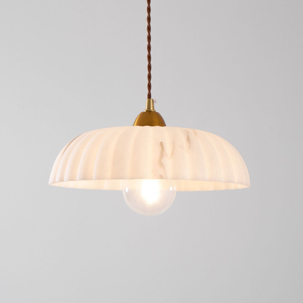 Modern Marble Pendant Light With Warm LED Glow — Greenwich Home & Living
