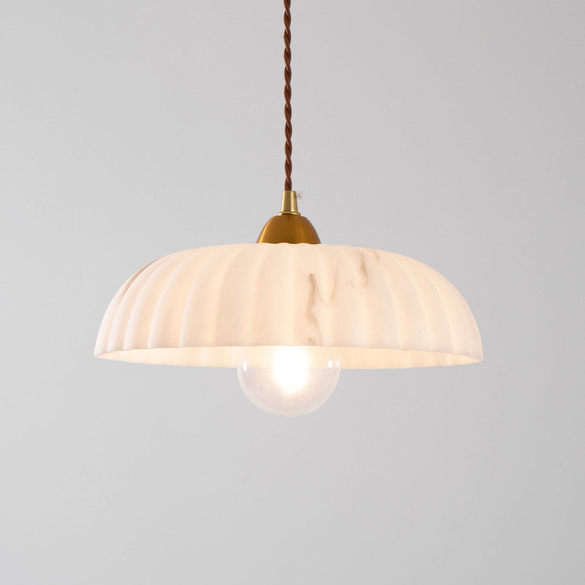 Modern Marble Pendant Light With Warm LED Glow — Greenwich Home & Living