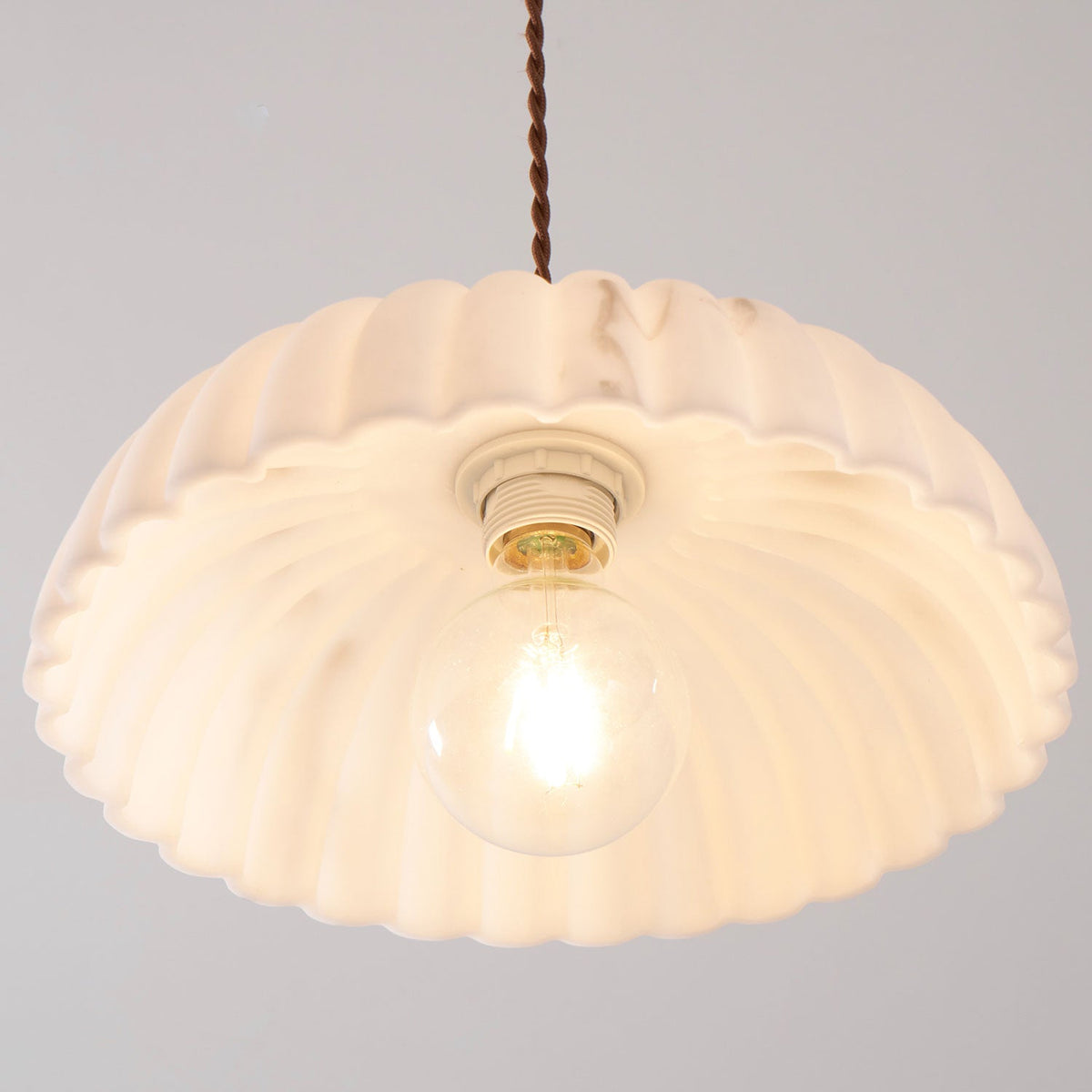 Modern Marble Pendant Light With Warm LED Glow — Greenwich Home & Living