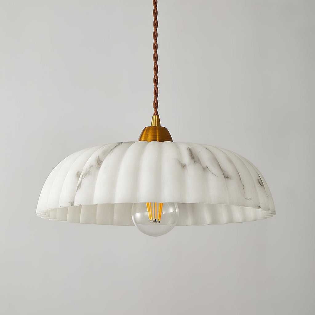Modern Marble Pendant Light With Warm LED Glow — Greenwich Home & Living