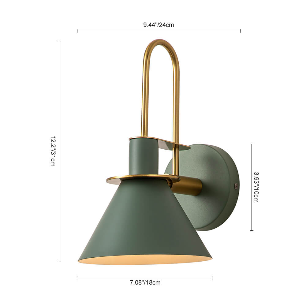 Modern Iron Wall Sconce With Warm LED Glow — Greenwich Home & Living
