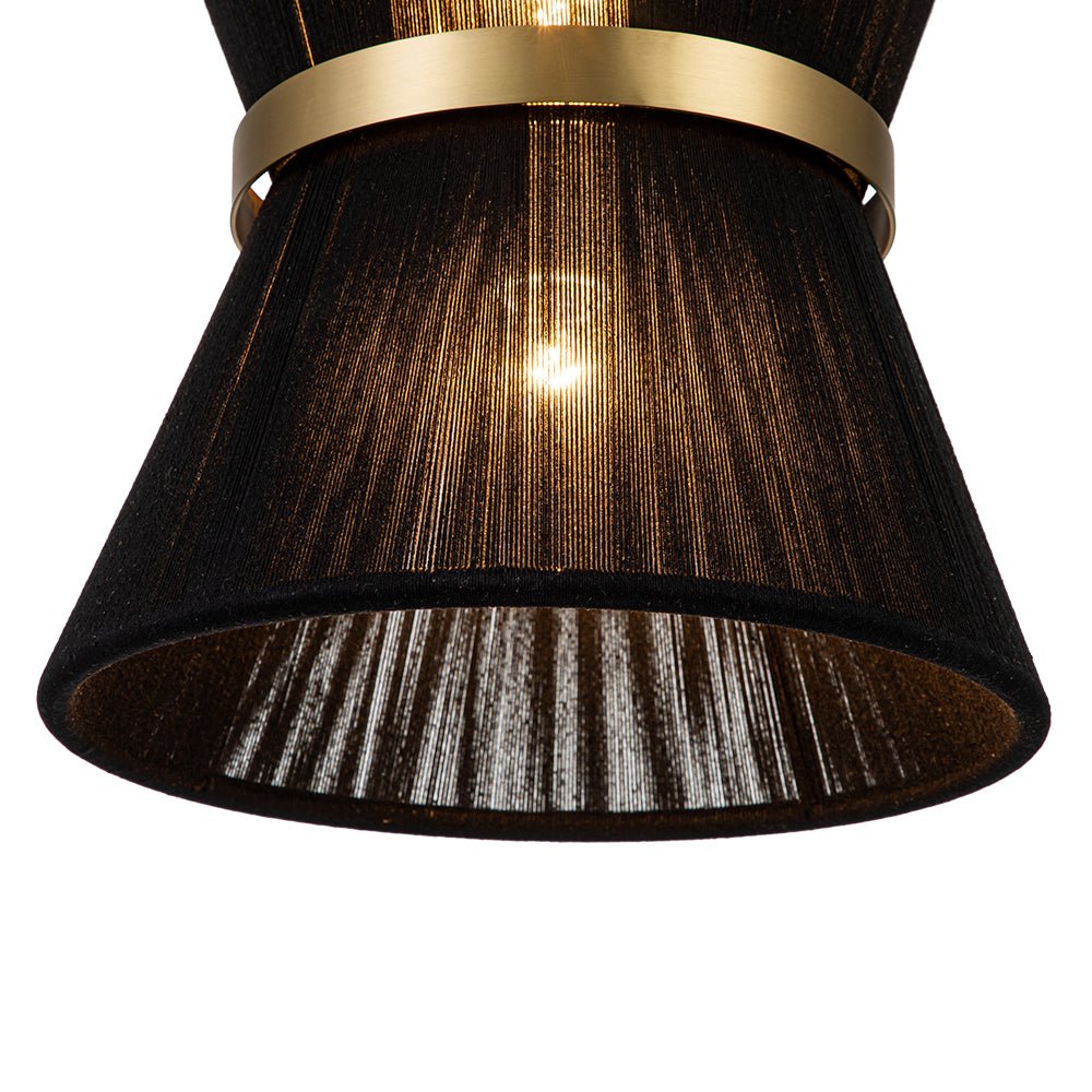 Modern Fabric Pendant Light With Tri-Color LED for Dining Room — Greenwich Home & Living